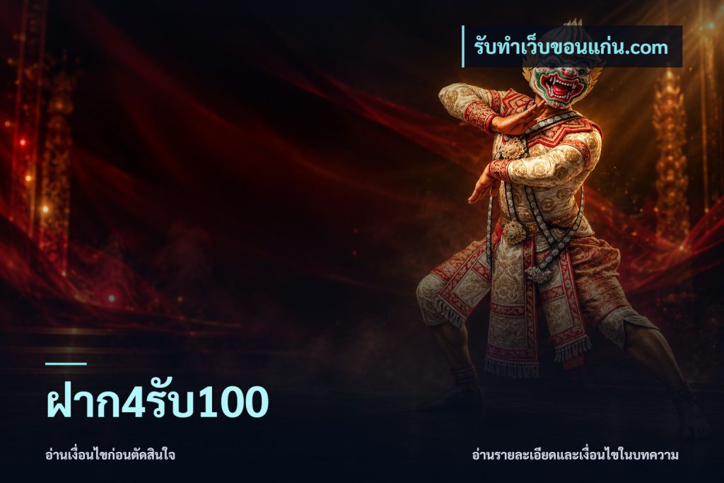 ฝาก4รับ100