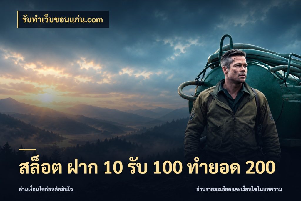 สล็อต ฝาก 10 รับ 100 ทำยอด 200 สายโบนัสเลือกจังหวะสนุกได้อย่างไร กับ รับทําเว็บขอนแก่น.com