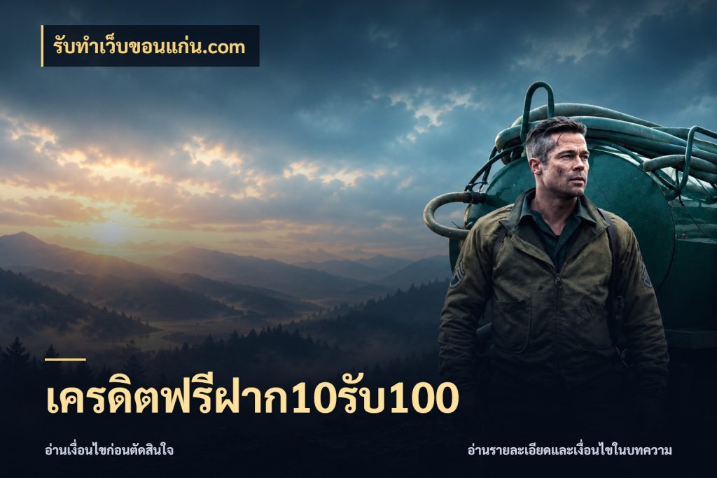 เครดิตฟรีฝาก10รับ100 จับประเด็นยอดรับก่อนเลือกความสนุก กับ รับทําเว็บขอนแก่น.com