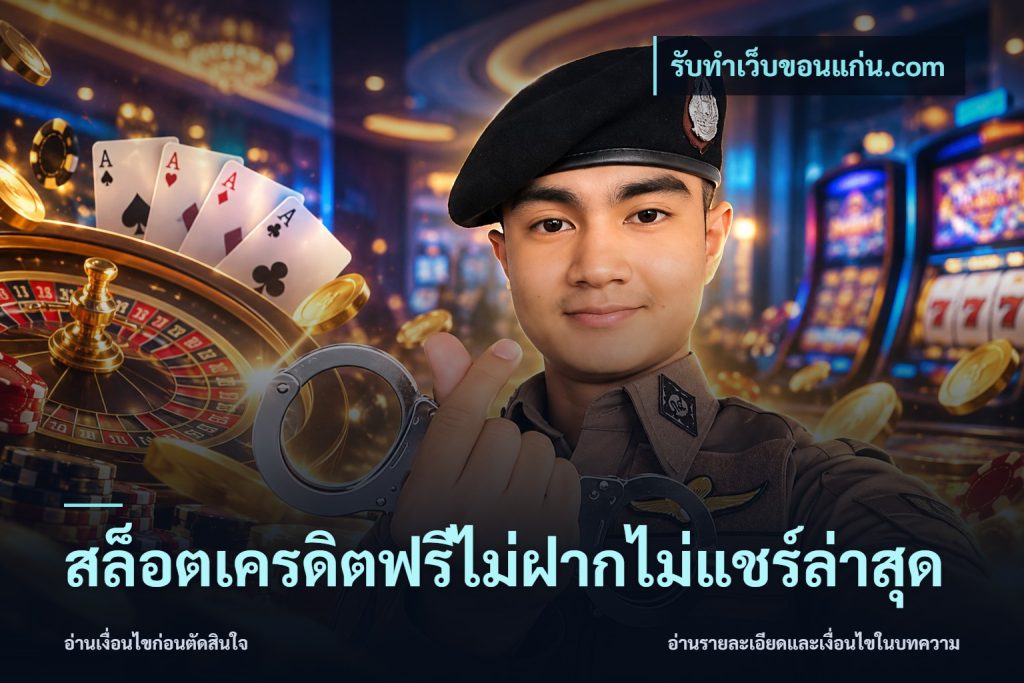 สล็อตเครดิตฟรีไม่ฝากไม่แชร์ล่าสุด