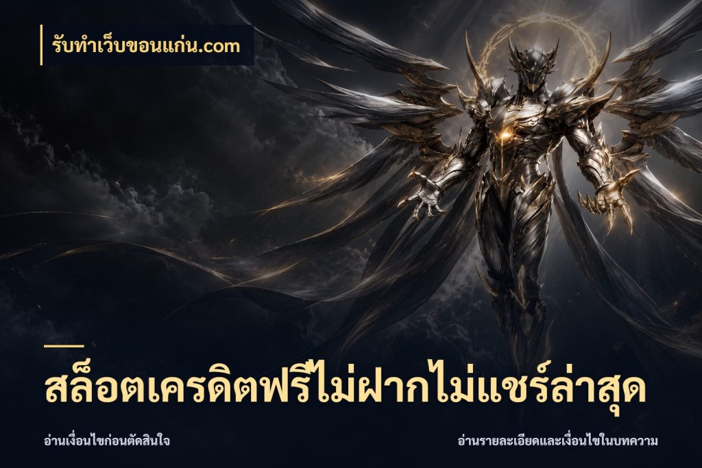 สล็อตเครดิตฟรีไม่ฝากไม่แชร์ล่าสุด รับทําเว็บขอนแก่น.com เปิดประเด็นเครดิตฟรีสำหรับคนชอบลุ้น