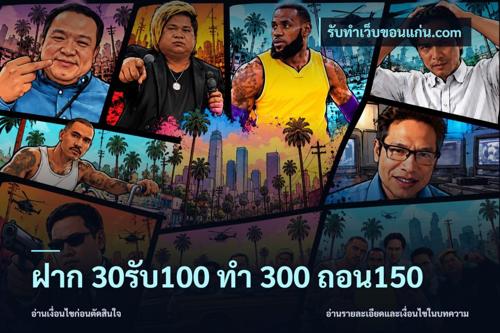 ฝาก 30รับ100 ทํา 300 ถอน150
