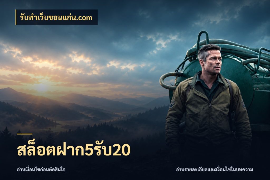 สล็อตฝาก5รับ20 เครดิตกับรูปแบบโปรที่ตรงใจ ในมุม รับทําเว็บขอนแก่น.com