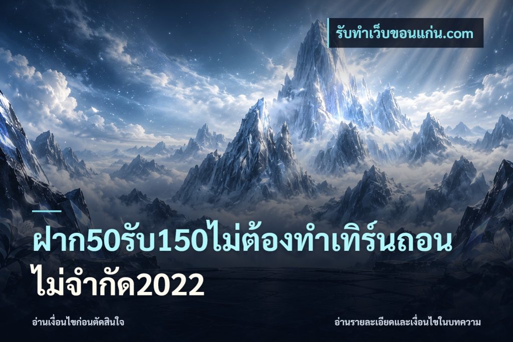 ฝาก50รับ150ไม่ต้องทําเทิร์นถอนไม่จํากัด2022