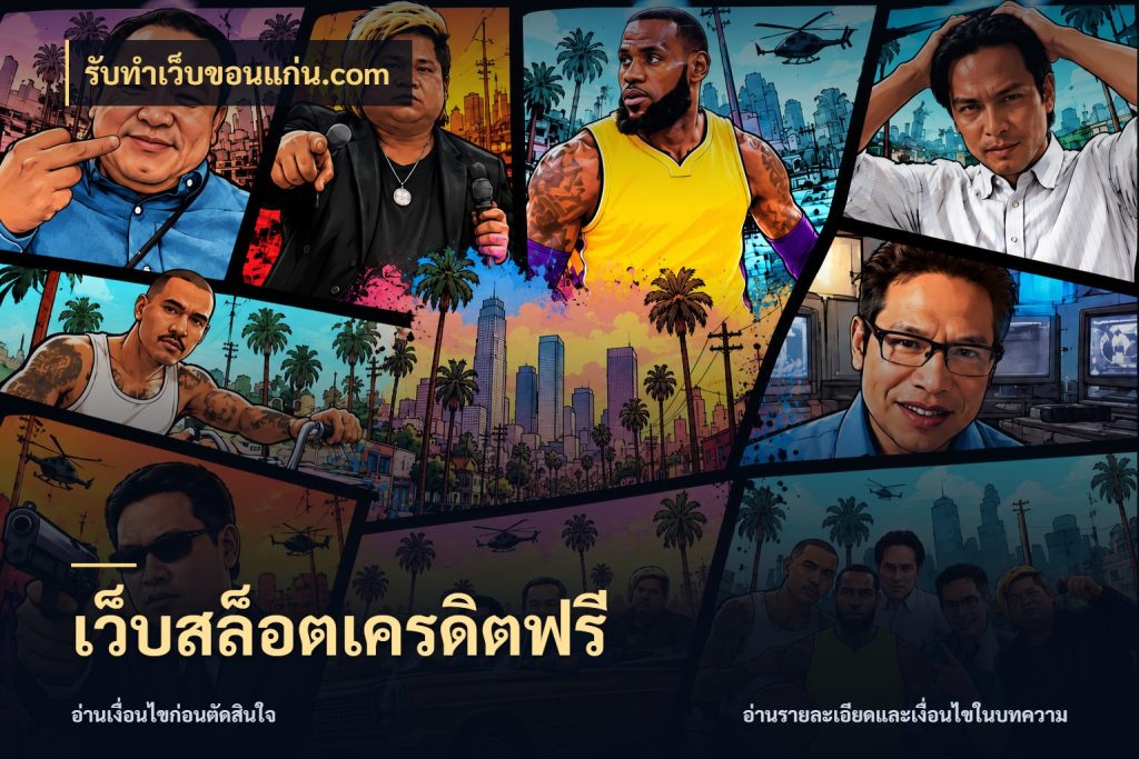 เว็บสล็อตเครดิตฟรี รับทําเว็บขอนแก่น.com เลือกสไตล์ความสนุกจากรูปแบบเครดิต