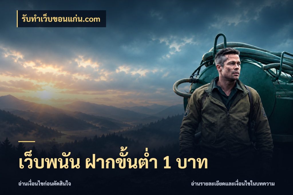 เว็บพนัน ฝากขั้นต่ำ 1 บาท เลือกสไตล์จากยอดและรูปแบบที่ตรงใจ กับ รับทําเว็บขอนแก่น.com