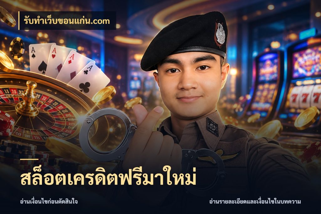 สล็อตเครดิตฟรีมาใหม่ ชนิดเครดิตกับสิทธิ์ที่คุณอยากรู้ กับ รับทําเว็บขอนแก่น.com