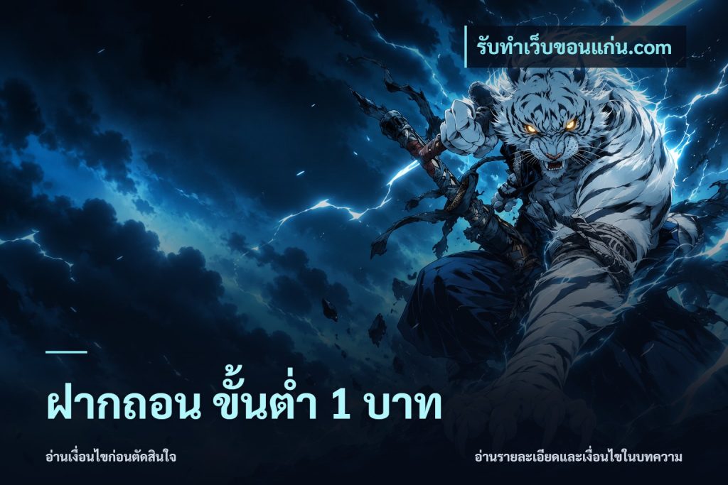 ฝากถอน ขั้นต่ำ 1 บาท