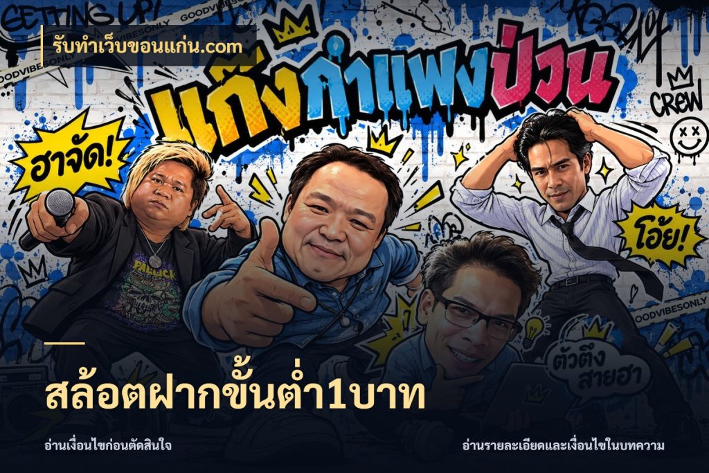 สล้อตฝากขั้นต่ำ1บาท ยอดเริ่มต้นน่าจับตากับสิทธิ์ที่เกี่ยวข้อง กับ รับทําเว็บขอนแก่น.com