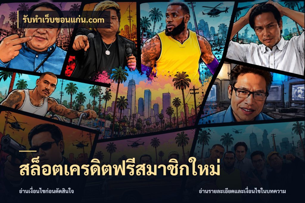 สล็อตเครดิตฟรีสมาชิกใหม่ รับทําเว็บขอนแก่น.com สีสันของเครดิตฟรีและเกมแนวที่ชอบ