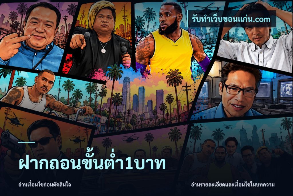 ฝากถอนขั้นต่ำ1บาท