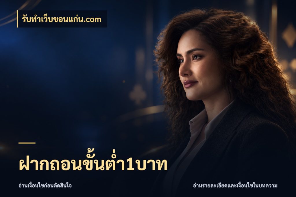 ฝากถอนขั้นต่ำ1บาท เลือกสไตล์จากยอดและรูปแบบที่ตรงใจ กับ รับทําเว็บขอนแก่น.com