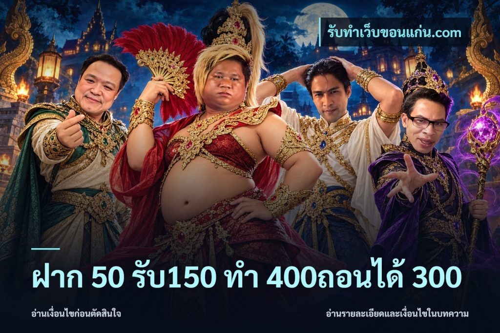 ฝาก 50 รับ150 ทํา 400ถอนได้ 300
